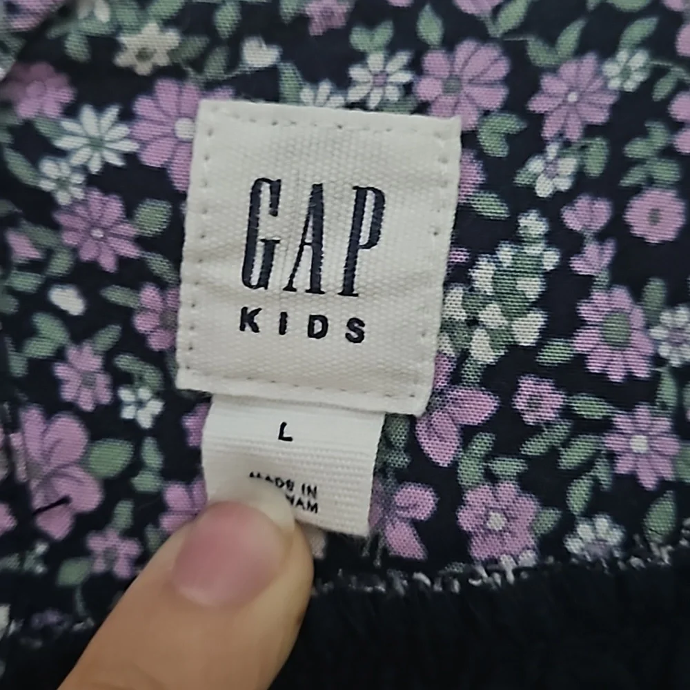Gap floral print long sleeve dress